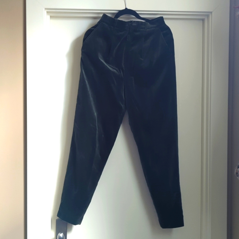 Vintage George's Marciano Olive velvet pants size 8